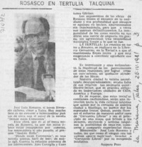 Rosasco en tertulia talquina