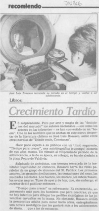 Crecimiento tardío.