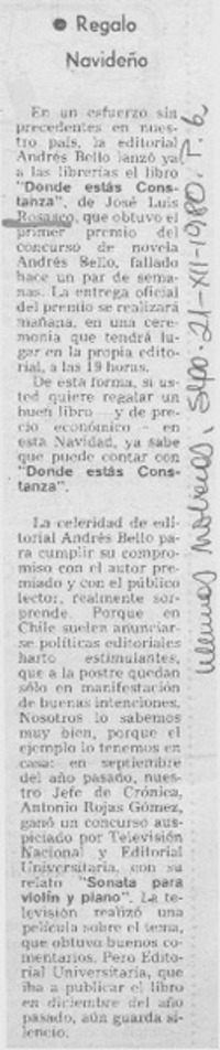 Dónde estás Constanza.