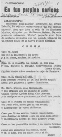 En tus propias narices.