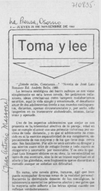 ¿Dónde estás, Constanza--?