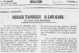 Mirar también a los ojos