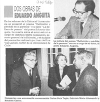 Dos obras de Eduardo Anguita.