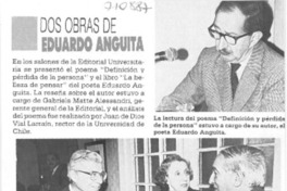 Dos obras de Eduardo Anguita.