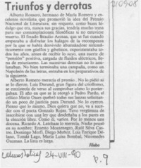 Triunfos y derrotas