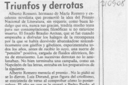 Triunfos y derrotas