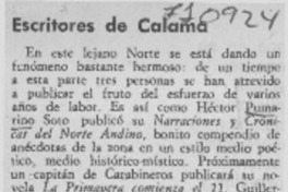 Escritores de Calama