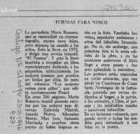Poemas para niños.