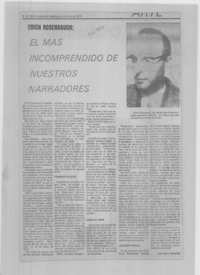 El más incomprendido de nuestros narradores