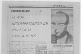 El más incomprendido de nuestros narradores