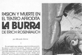 Pasión y muerte en el teatro afrodita La burra de Erich Rosenrauch