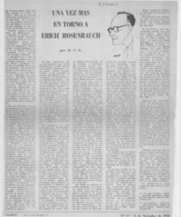 Una vez más en torno a Erich Rosenrauch