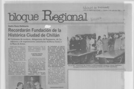 Recordarán fundación de la histórica ciudad de Chillán.