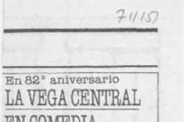 La Vega central en comedia musical.