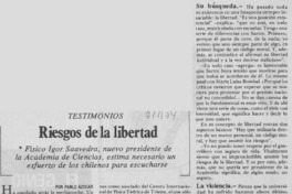 Riesgos de la libertad