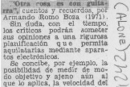 Otra cosa es con guitarra