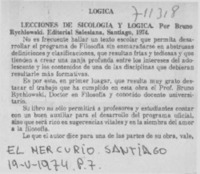 Lecciones de sicología y lógica