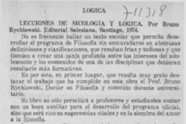 Lecciones de sicología y lógica