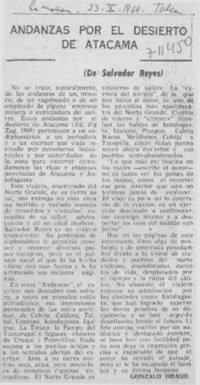 Andanzas por el desierto de Atacama