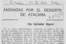 Andanzas por el desierto de Atacama