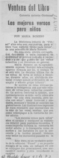 Los mejores versos para niños