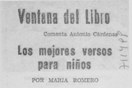 Los mejores versos para niños