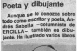 Poeta y dibujante.