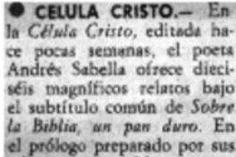 Célula cristo.
