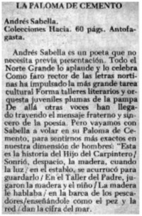 La paloma de cemento.