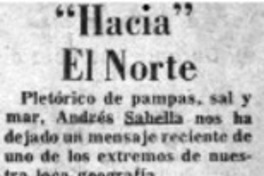 Hacia" el norte