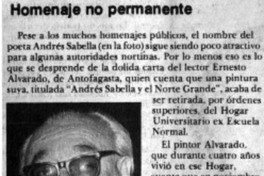 Homenaje no permanente.