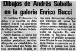 Dibujos de Andrés Sabella en la galería Enrico Bucci.