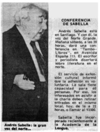 Conferencia de Sabella.