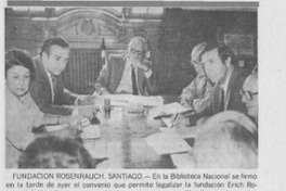 Creada la fundación "Erich Rosenrauch".