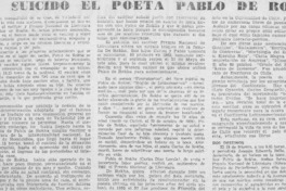 Se suicidó el poeta Pablo de Rokha.