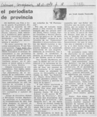 El periodista de provincia