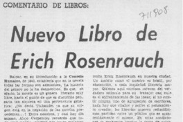 Nuevo libro de Erich Rosenrauch