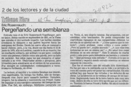 Pergeñando una semblanza