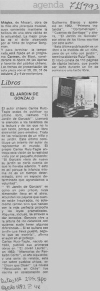 El jardín de Gonzalo.