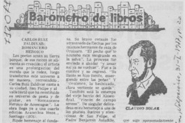 Carlos Ruíz Zaldívar, romancero heroico