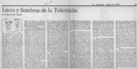 Luces y sombras de la televisión