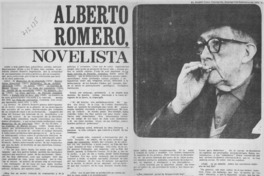 Alberto Romero, novelista : [entrevista]