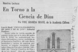 En torno a la ciencia de Dios
