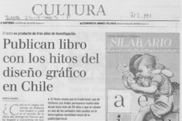 Publican libro con los hitos del diseño gráfico en Chile