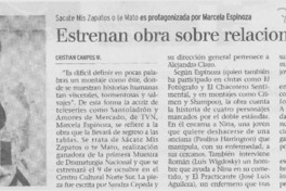 Estrenan obra sobre relaciones salvajes