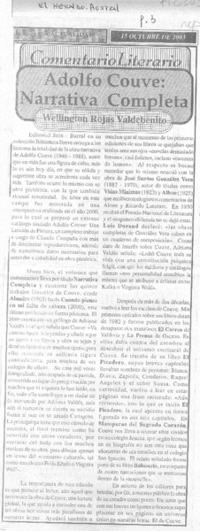 Adolfo Couve: narrativa completa