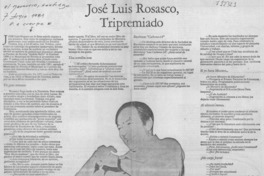 José Luis Rosasco, tripremiado (entrevista)