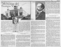 Memorias del tiempo viejo".