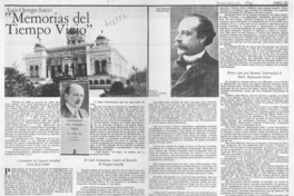 Memorias del tiempo viejo".