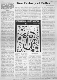 Don Carlos y el taller